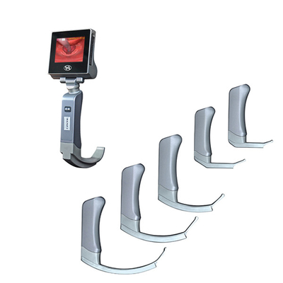 กล้องเอนโดสโคปแบบดมยาสลบแบบชาร์จไฟได้ป้องกันหมอก Laryngoscope วิดีโอแบบพกพา 960 * 480 กล้องเอนโดสโคปใส่ท่อช่วยหายใจ