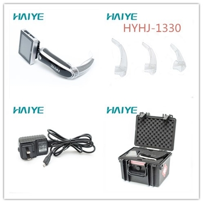 Laryngoscope ช่วยเหลือวิดีโอ LCD ขนาด 3 นิ้วสำหรับการจัดการทางเดินหายใจที่ยากลำบาก