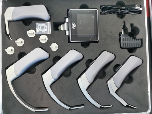 คำแนะนำทางการแพทย์ระบบกล้องดิจิตอล Laryngoscope วิดีโอพร้อมใบมีดแบบใช้ซ้ำได้