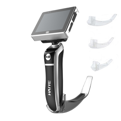 Laryngoscope วิดีโอมีดผ่าตัดแบบใช้แล้วทิ้งพร้อมหน้าจอ 3.0 นิ้ว