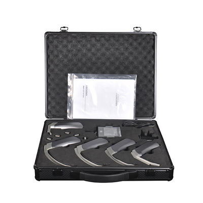 Laryngoscope วิดีโอแบบแข็ง CMOS มุมมองแบบเต็มขนาด 3 นิ้วพร้อมใบมีดแบบใช้ซ้ำได้ 5 ขนาด