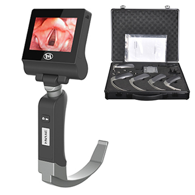 หน้าจอ LCD ขนาด 3.0 นิ้ว Haiye นำกลับมาใช้ใหม่ Video Laryngoscope 2000000 ความละเอียด