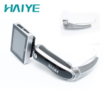 Laryngoscope วิดีโอไฟเบอร์ออปติกแบบใช้แล้วทิ้ง 32GB Endoscope อิเล็กทรอนิกส์ดมยาสลบ
