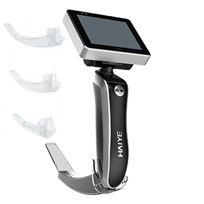 Laryngoscope วิดีโอแบบใช้มือถือแบบชาร์จได้ 2 ล้านพิกเซลพร้อมใบมีดแบบใช้แล้วทิ้ง 3 ใบ