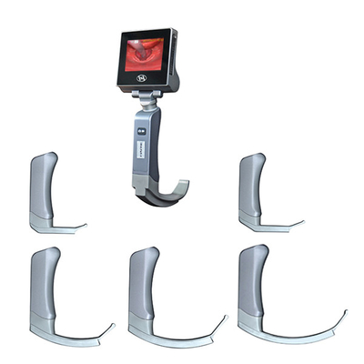 Laryngoscope วิดีโอใบมีดสแตนเลสแบบใช้ซ้ำได้ 5 ใบ