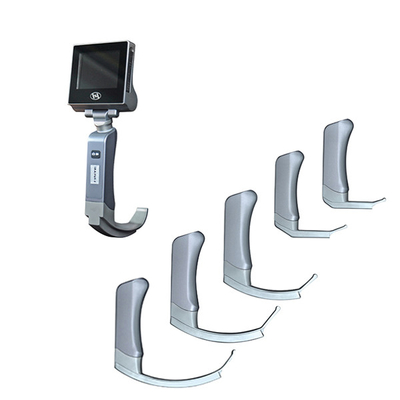 Laryngoscope วิดีโอแข็งแบบใช้ซ้ำได้ 5 ใบมีดแบบใช้แล้วทิ้งสำหรับการใส่ท่อช่วยหายใจที่ยากลำบาก
