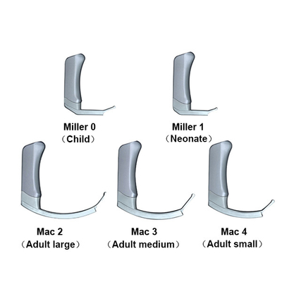 70 องศา 5 ใบมีด Visual Laryngoscope สำหรับโครงสร้างช่องปากที่แตกต่างกันCE