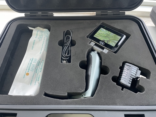 3 &quot;HD LCD หน้าจอแสดงผล Video Laryngoscope 5 + 3 ใบมีด Laryngoscopes แบบใช้แล้วทิ้ง