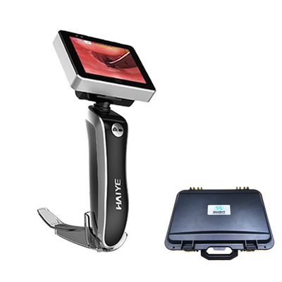 2022 All-In-One Laryngoscope วิดีโอการดมยาสลบทางการแพทย์พร้อมใบมีดนำกลับมาใช้ใหม่ได้ความลึก 3-100 มม.