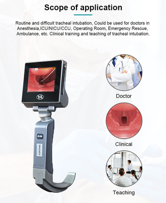 Laryngoscope วิดีโอฆ่าเชื้อโรคในเด็กสำหรับส่องกล้องช่วยหายใจ