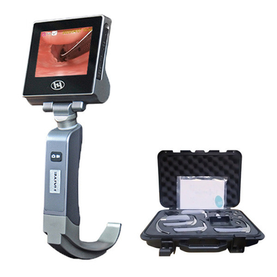 ไม่มีจุดบอดกันน้ำ Laryngoscope แสงท่อช่วยหายใจทางเดินหายใจ 3400mA 3.0 นิ้วหน้าจอ LCD
