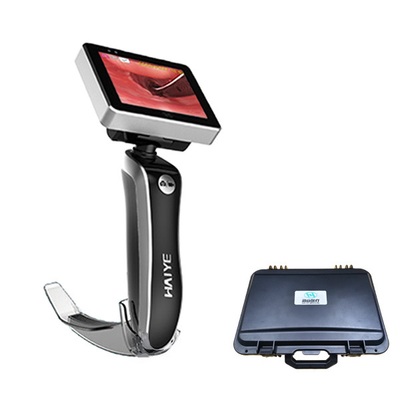 Laryngoscope วิดีโอแบบพกพาพร้อมฟังก์ชั่นเอาต์พุต AV สำหรับท่อช่วยหายใจ
