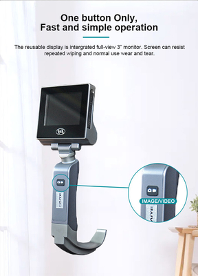 Bronchoscopes วิดีโอแบบพกพา Laryngoscope ความละเอียดของกล้อง 1600 X 1200