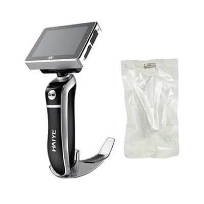 2022 ใบรับรอง CE 2 ล้านพิกเซลแบบใช้มือถือ Laryngoscope แบบชาร์จไฟได้พร้อมใบมีดแบบใช้แล้วทิ้ง 3 ใบ