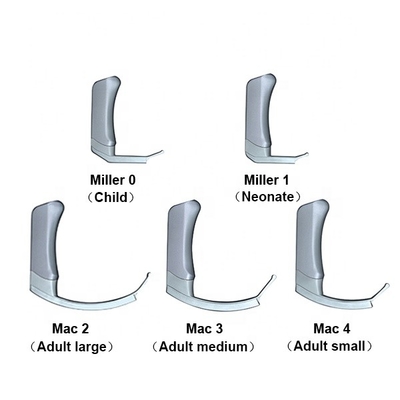 5 ใบมีดแบบใช้ซ้ำได้ Video Intubation Laryngoscope 5V 2000mA แบตเตอรี่ลิเธียมไอออน