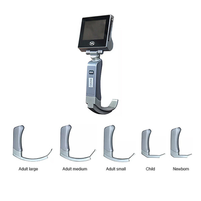 Laryngoscope วิดีโอสแตนเลสทางการแพทย์แบบใช้ซ้ำได้ 5 ใบมีดสำหรับท่อช่วยหายใจ