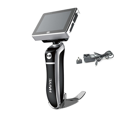 หน้าจอ HD ขนาด 3 นิ้วแบบพกพาใบมีดแบบใช้แล้วทิ้ง Laryngoscope วิดีโอแบบ All-in-one สำหรับการจำลองสถานการณ์