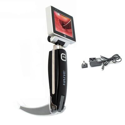 Laryngoscope วิดีโอทางการแพทย์แบบชาร์จหน้าจอขนาด 3 นิ้วสำหรับการใส่ท่อช่วยหายใจ