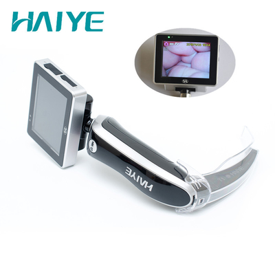 3 นิ้ว 8GB 2 ล้านพิกเซล All-In-One วิดีโอทางการแพทย์ Laryngoscope พร้อมใบมีดแบบใช้แล้วทิ้ง